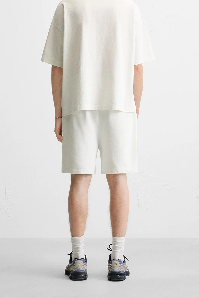 BERMUDA DE JOGGING DÉLAVÉ RELAXED FIT