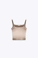 RIBBED CROP TOP