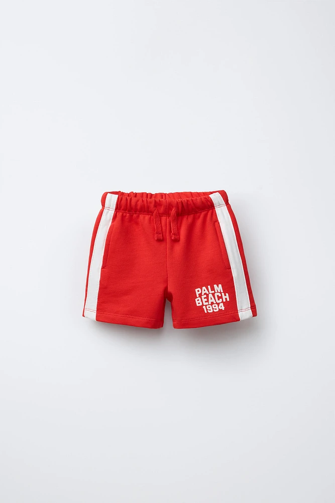TEXT BAND SHORTS