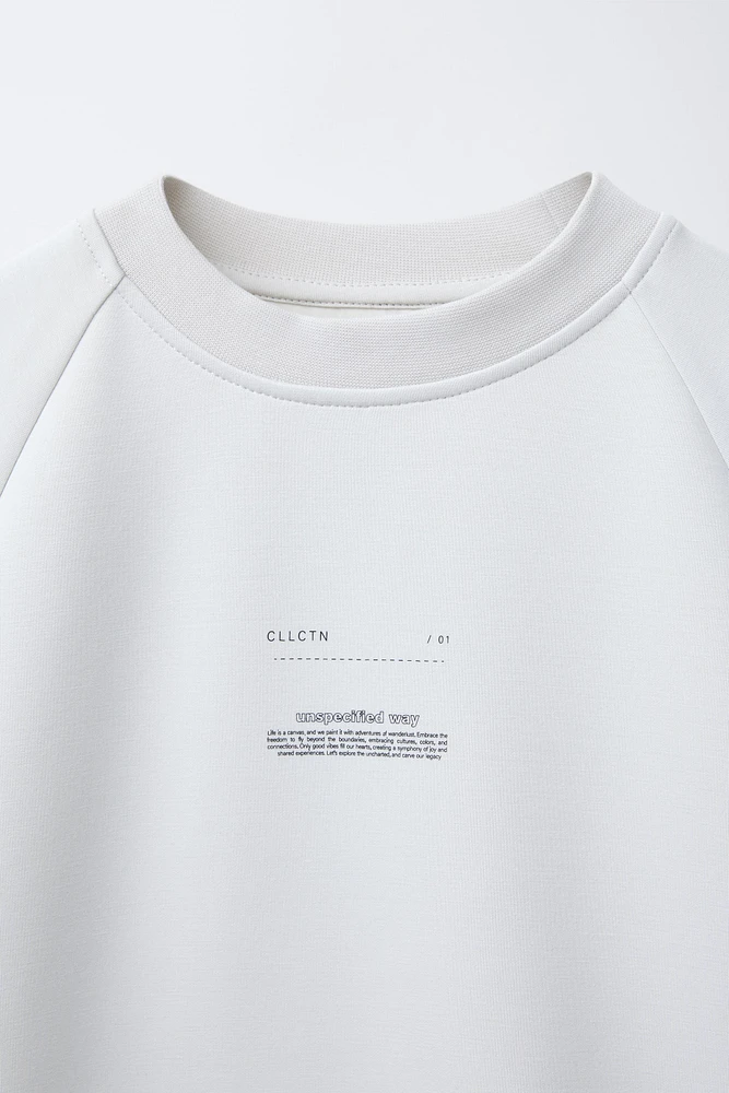 SPORTY SHORT SLEEVE SWEATSHIRT