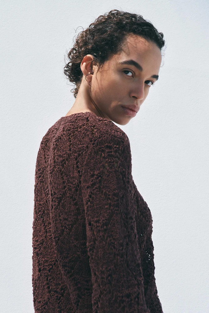 GILET EN MAILLE POINTELLE