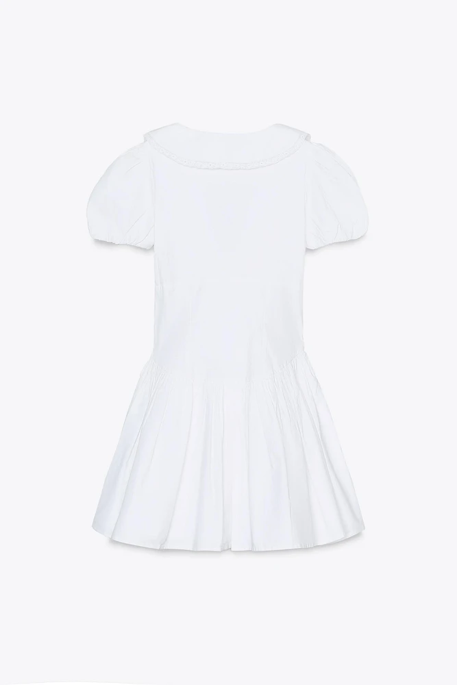 PETER PAN COLLAR POPLIN DRESS