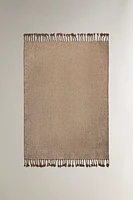 CONTRAST TWO-TONE CHENILLE BLANKET