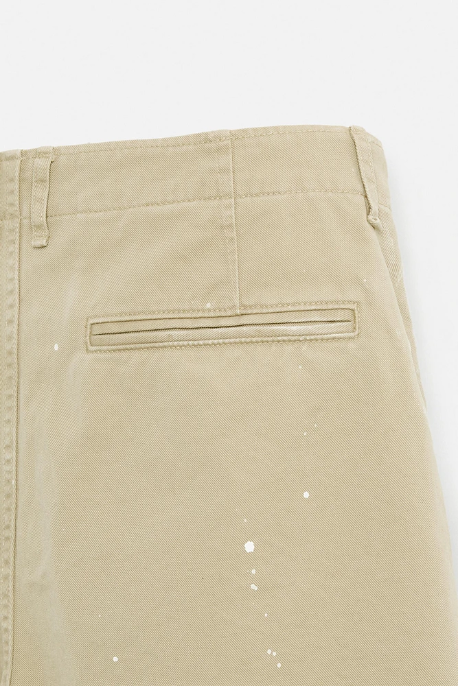 PAINT SPLATTER CHINO PANTS