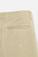 PAINT SPLATTER CHINO PANTS