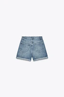 BERMUDA MOM FIT TRF TAILLE HAUTE