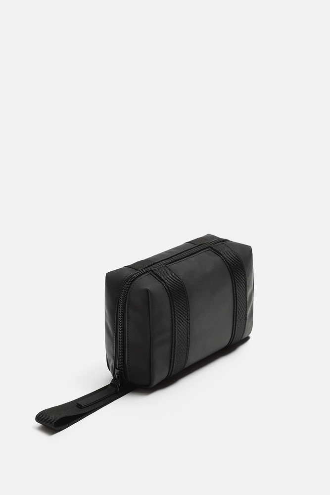 RUBBERIZED TOILETRY BAG