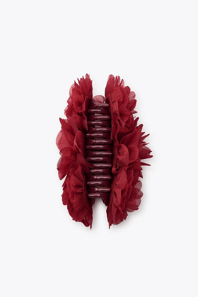BARRETTE FLEUR ORGANZA