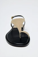 SUEDE TOE SANDALS