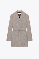 VESTE OVERSIZE AVEC CEINTURE