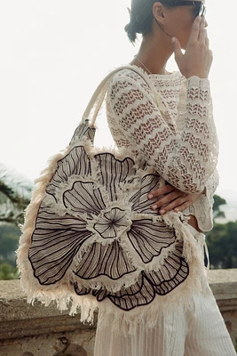 MAXI SHOPPER BRODERIES FLEUR