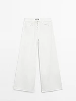 Flared high-waist jeans