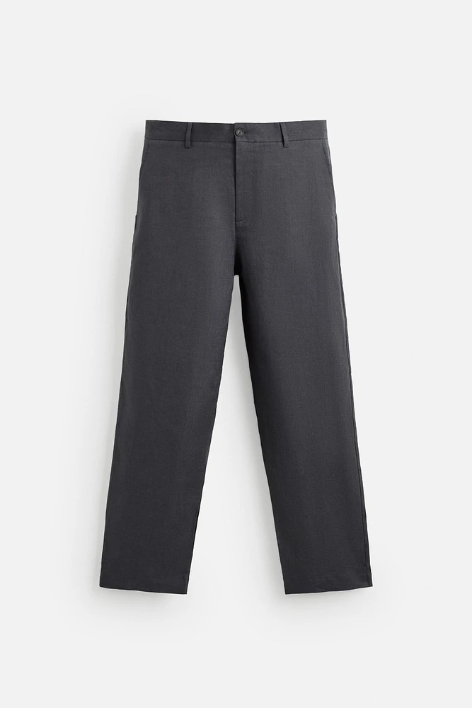 100% LINEN SUIT PANTS