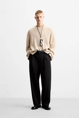 COMBINED TEXTURES SWEATER