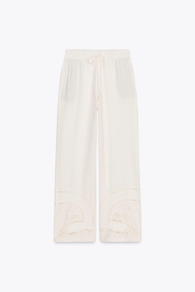 PANTALON DE PYJAMA BRODÉ ZW COLLECTION