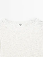 Oversize short sleeve sweater - STUDIO