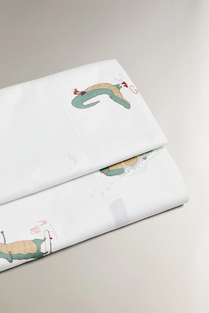 CHILDREN’S CROCODILE FLAT SHEET