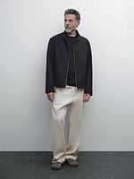 100% cotton zip-up jacket