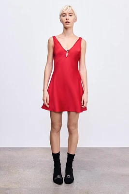 SATIN HEART DRESS