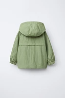 HOODED WATER REPELLENT RAINCOAT