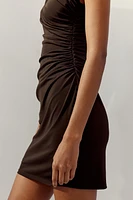 DRAPED MINI DRESS