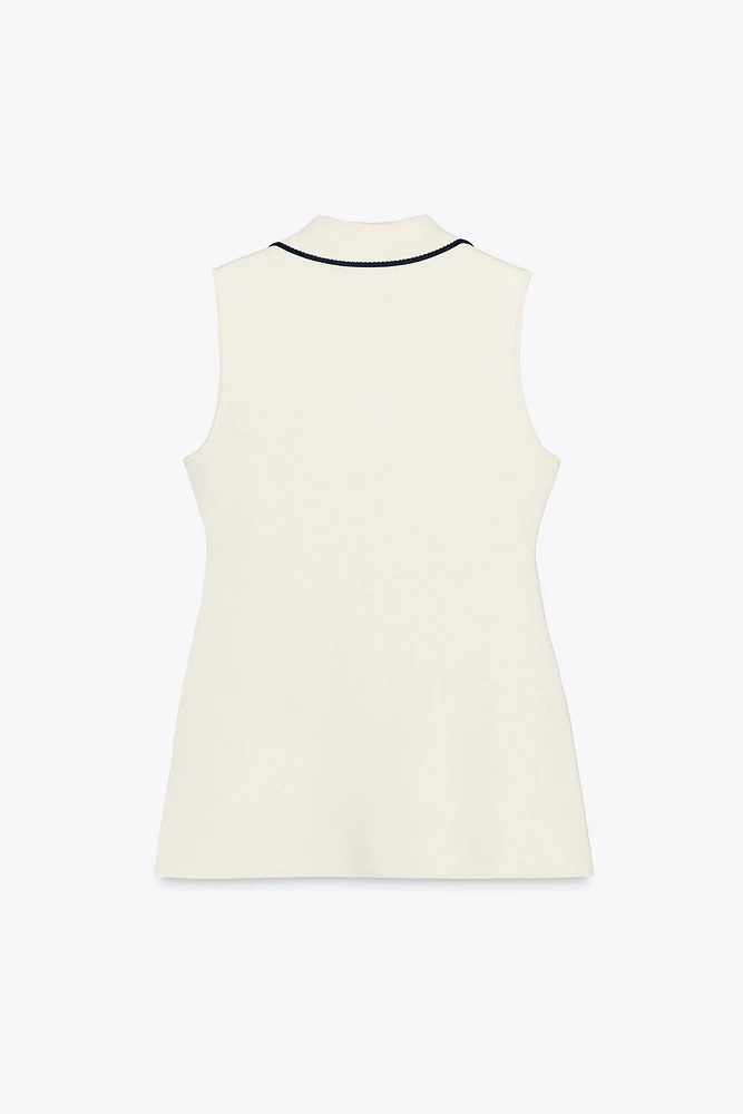 TRIM KNIT VEST