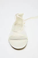 LIMITED EDITION OPEN TOE MESH FLAT SHOES