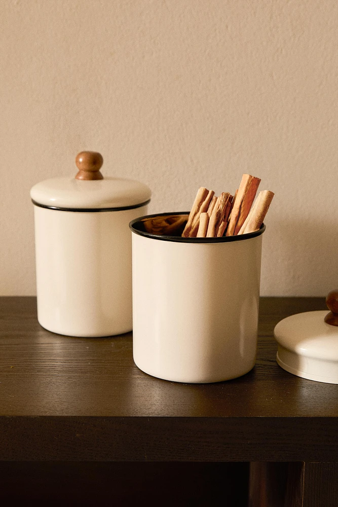 POT FRIANDISES ÉMAIL PETIT FORMAT ANIMAL DE COMPAGNIE
