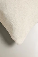 PLAIN FAUX FUR THROW PILLOW COVER