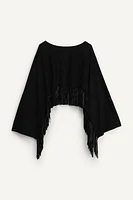 LIMITED EDITION SUEDE FRINGE CAPE
