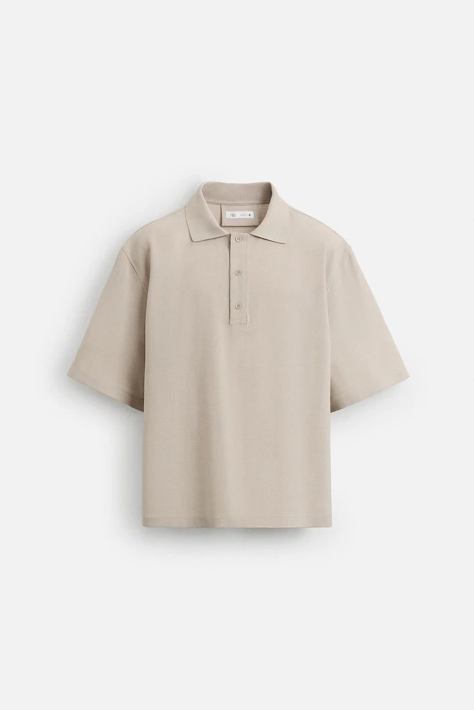 FLOWY POLO SHIRT