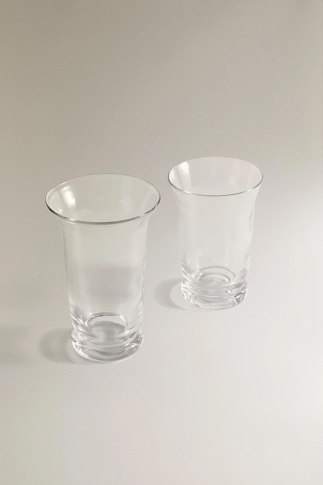 FLARED GLASS VASE