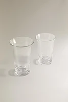 FLARED GLASS VASE