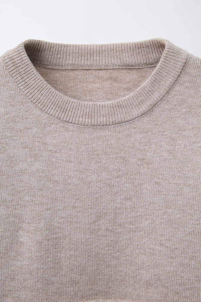KNIT SWEATER WITH POCKET