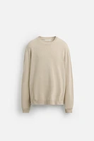 COTTON - LINEN BLEND SWEATER