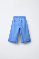 PANTALON JUPE-CULOTTE VOLANTS