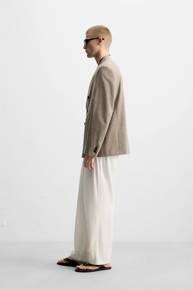 BLAZER AVEC BOUTONNAGE CROISÉ À TEXTURE