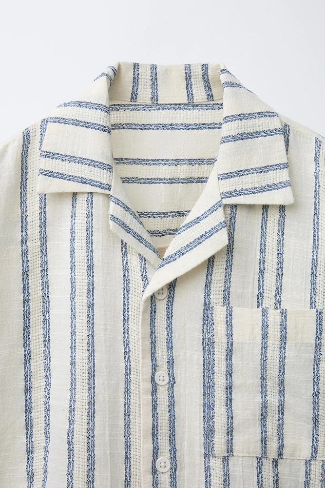 STRIPED BOWLING SHIRT