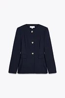 VESTE AJUSTÉE À COL ROND