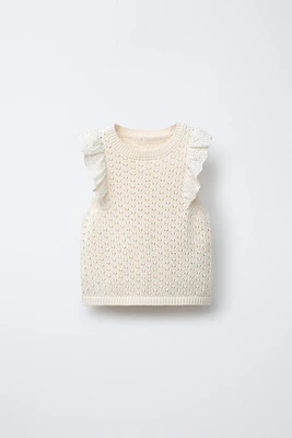 LACE KNIT TOP