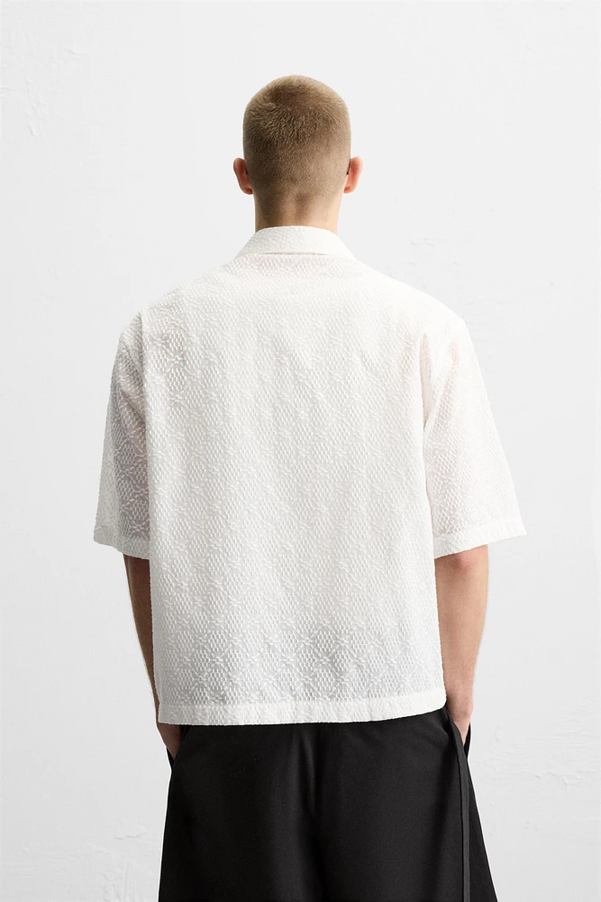 GEOMETRIC EMBROIDERED SHIRT