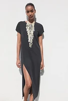 WASHED MIDI DRESS