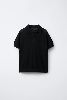 LINEN COTTON POLO SHIRT