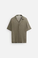 SEMI-SHEER TEXTURED SHIRT