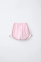 PIPING MODAL BERMUDA SHORTS
