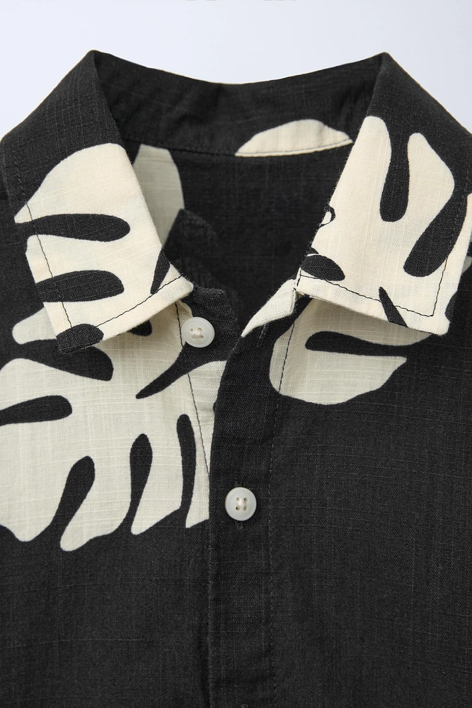 LEAF PRINT SHIRT