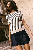 STRIPED KNIT TOP