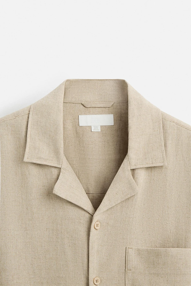CHEMISE OVERSIZE FIT LIN - VISCOSE