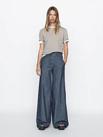 Jean super large taille haute