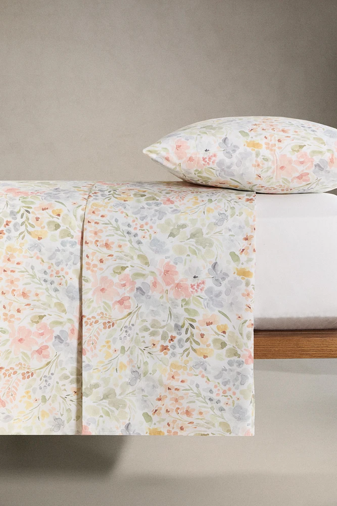 DRAP DE DESSUS IMPRIMÉ FLORAL
